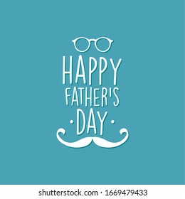 Happy fathers day card with special text - Vector