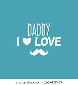 Happy fathers day card with special text - Vector