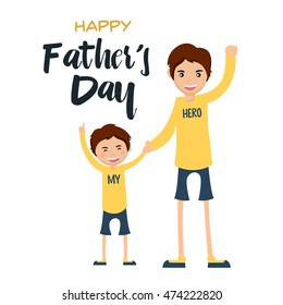 Happy Father's Day Card - Together We Can
