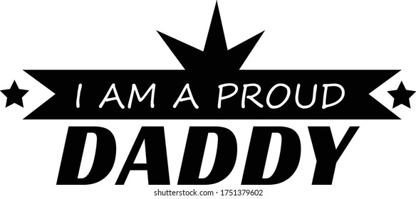 Happy Father's Day Card, Typography for print or use as poster, card, flyer or T Shirt 