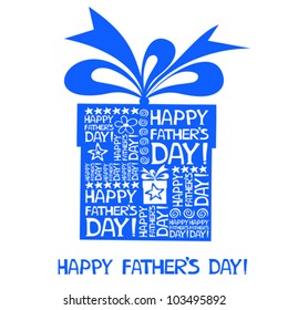  Happy Father's Day card. Vector Illustration