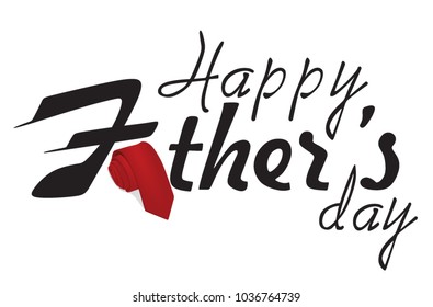 Happy Father's day card. vector illustration
