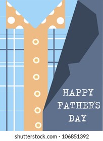 happy father's day card. vector illustration