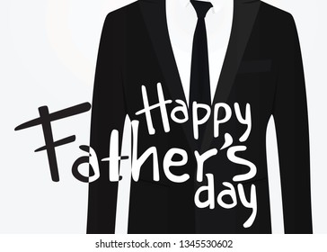 Happy Father's day card. vector illustration