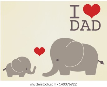 Happy fathers day card - Vector File EPS10