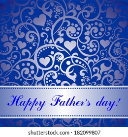 Happy Father's Day card. Vector Illustration 