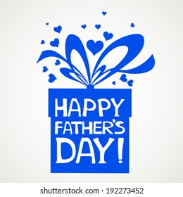 Happy Father's Day card. Vector Illustration 