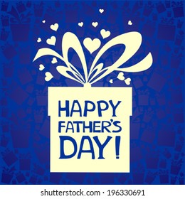Happy Father's Day card. Vector Illustration 