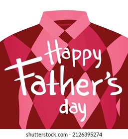 Happy Father's day card. vector illustration