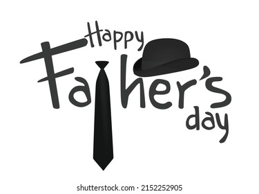 Happy Father's day card. vector illustration