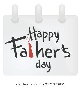 Happy Father's day card. vector illustration