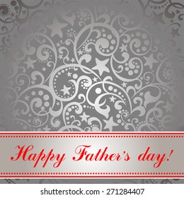 Happy Father's Day card. Vector Illustration 