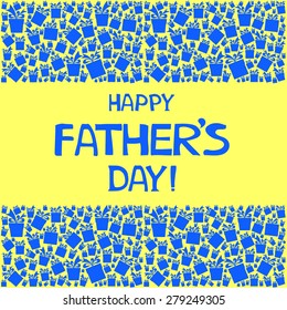 Happy Father's Day card. Vector Illustration