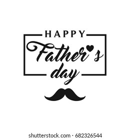 Happy father's day card vector illustration.