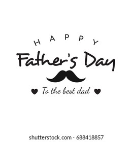 Happy father's day card Vector illustration. To the beat dad.
