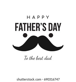 Happy father's day card Vector illustration. To the beat dad.