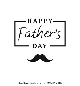 Happy Father's Day Card Vector illustration.