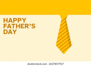 Happy Father's Day celebration design stylish tie illustration perfect for greeting cards and banners
