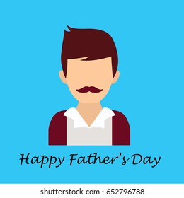 Happy Father's day celebration flat design