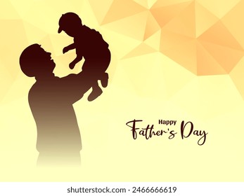 Happy Father's day celebration greeting background design vector