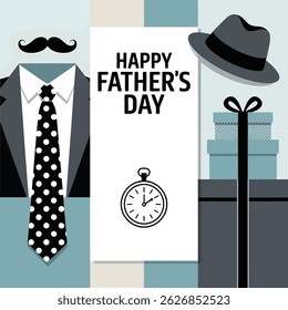 Happy Father's Day Celebration Greeting Card
