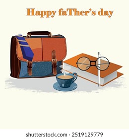 Happy father's day celebration illustration