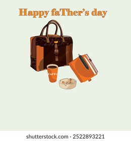 Happy father's day celebration illustration