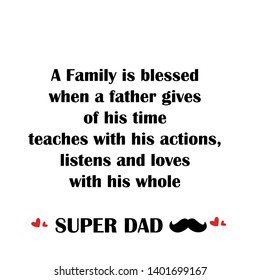 Happy Father's Day Celebration Vector Template Design Illustration