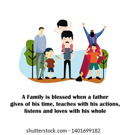 Happy Father's Day Celebration Vector Template Design Illustration