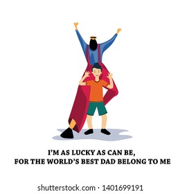 Happy Father's Day Celebration Vector Template Design Illustration