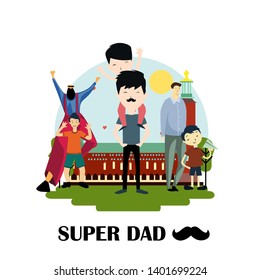Happy Father's Day Celebration Vector Template Design Illustration