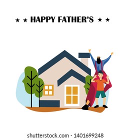 Happy Father's Day Celebration Vector Template Design Illustration