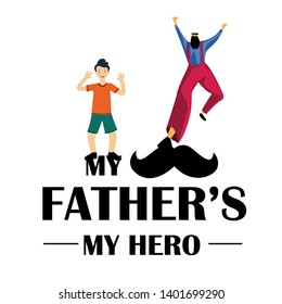 Happy Father's Day Celebration Vector Template Design Illustration