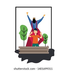Happy Father's Day Celebration Vector Template Design Illustration
