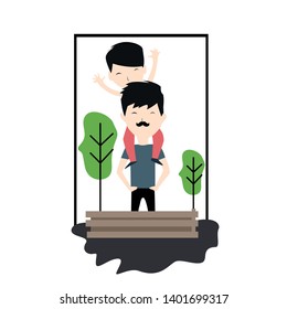 Happy Father's Day Celebration Vector Template Design Illustration