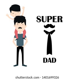 Happy Father's Day Celebration Vector Template Design Illustration