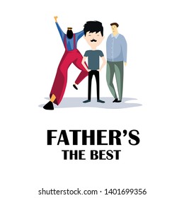 Happy Father's Day Celebration Vector Template Design Illustration