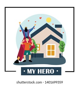 Happy Father's Day Celebration Vector Template Design Illustration