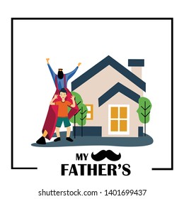 Happy Father's Day Celebration Vector Template Design Illustration