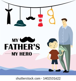 Happy Father's Day Celebration Vector Template Design Illustration