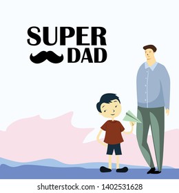 Happy Father's Day Celebration Vector Template Design Illustration