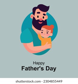 Happy Father's Day Celebration Vector Design