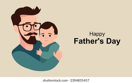 Happy Father's Day Celebration Vector Design