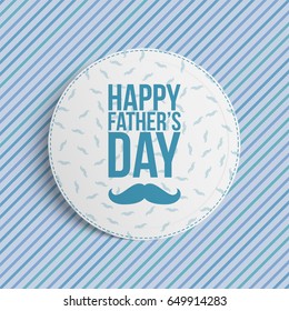 Happy Fathers Day circle Banner