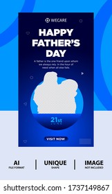 Happy father's day clean post banner