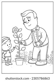 
Happy Father's Day Coloring Pages