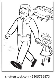 
Happy Father's Day Coloring Pages