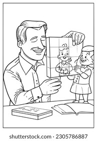 
Happy Father's Day Coloring Pages