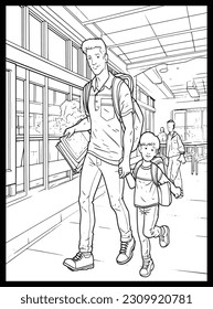 
Happy Father's Day Coloring Pages