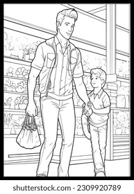 
Happy Father's Day Coloring Pages